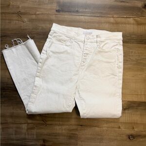 LOFT The Kick Cropped Jeans - White